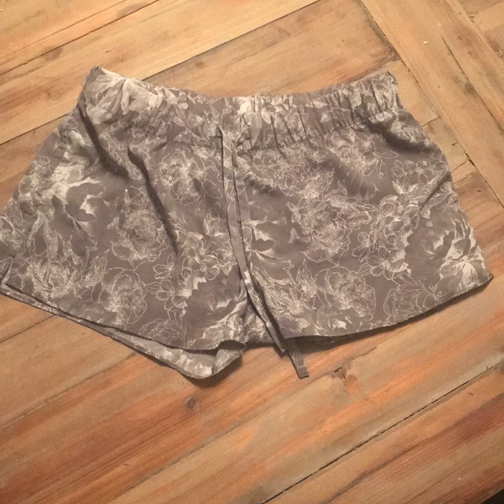 Xhilaration Grey Floral Sleep Shorts